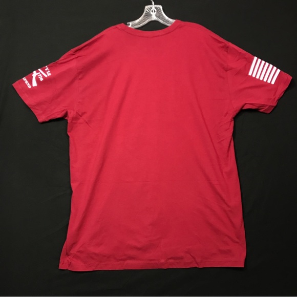 Grunt Style T-Shirt Flight 93 Burgundy Red XXL - Picture 9 of 10